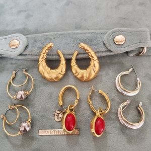 Vintage Gold Tone Earring Collection